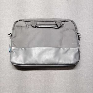 Dell Laptop Messenger Bag Briefcase 15" Tech Travel Work Gray Nylon